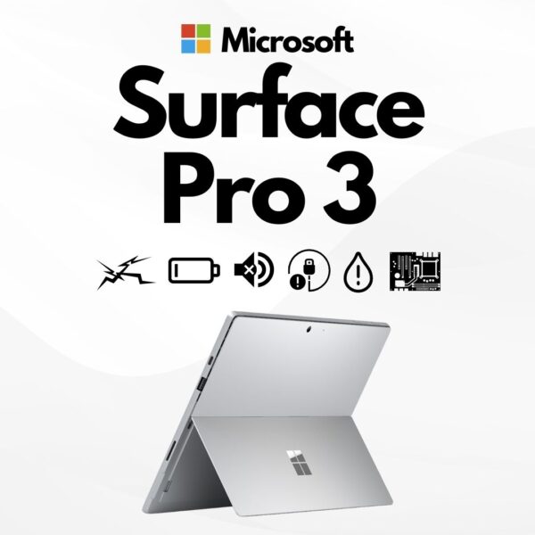 Microsoft Surface Pro 3 Gen Cracked LCD Display Screen Battery Can't On Motherboard Repair Replacement Cost Singapore