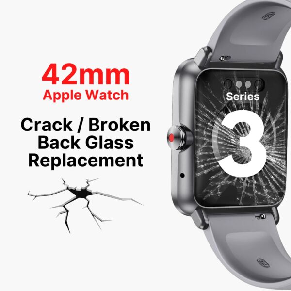 Apple Watch Series 3 (42mm) Cracked Back (Rear) Screen Glass Cover Replacement Cost Singapore