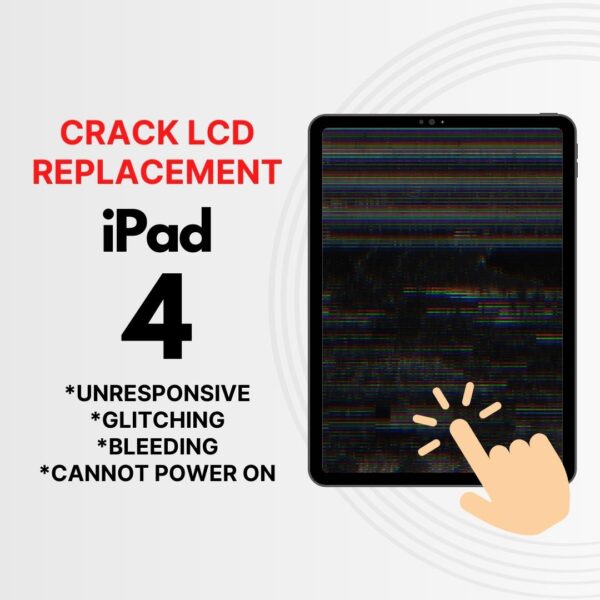 Cheapest Apple iPad 4 LCD Screen Display Replacement Center Singapore-苹果平板电脑维修中心