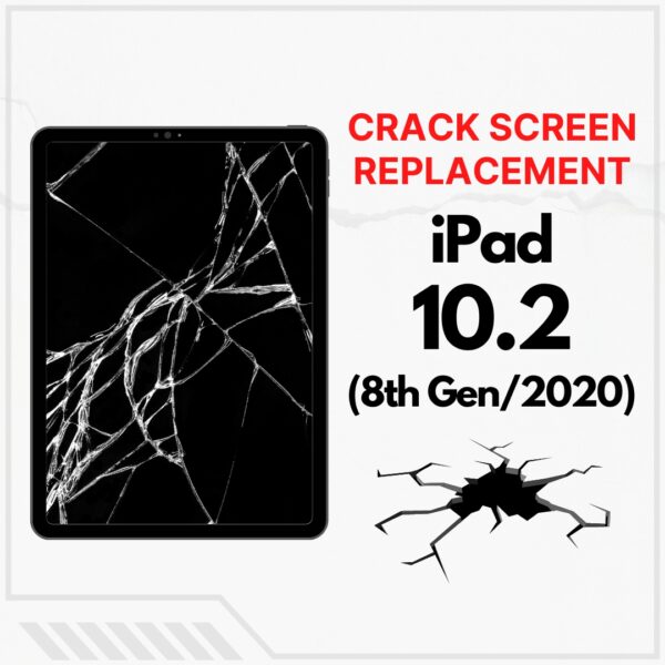 Apple iPad 10.2 8th Gen (2020) Cracked Front Screen Glass Replacement Cost Singapore