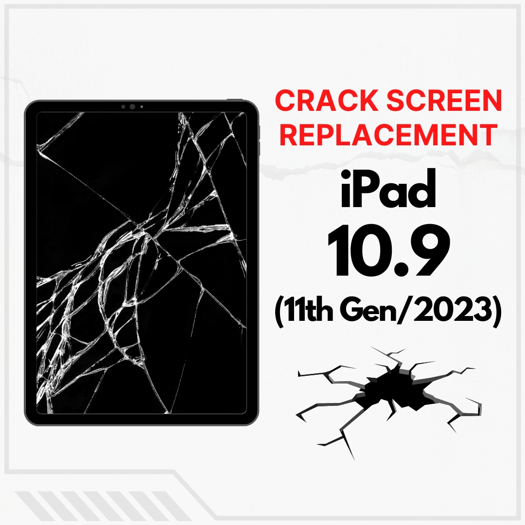 Apple iPad 10.9 11th Gen (2023) Cracked Front Screen Glass Replacement