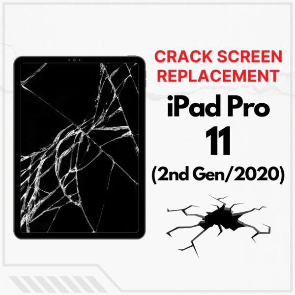 Apple iPad Pro 11 2nd Gen (2020) Cracked Front Screen Glass Replacement Cost Singapore