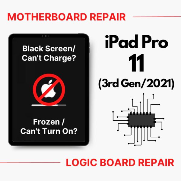 Apple iPad Pro 11 3rd Gen (2021) Can't On Data Recovery Motherboard / Logic Board (IC Chip Replacement / CPU Repair) Cost Singapore