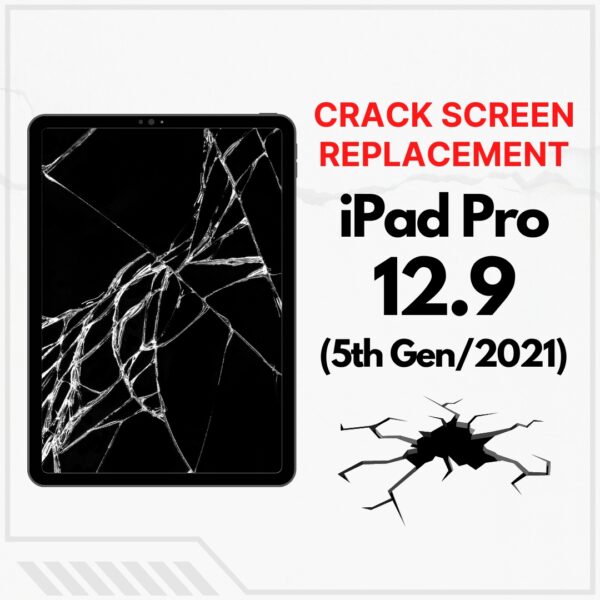 Apple iPad Pro 12.9 5th Gen (2021) Cracked Front Screen Glass Replacement Cost Singapore