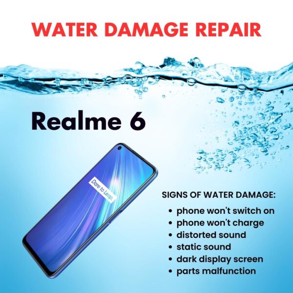 Realme 6 Water Damage Cleaning Service Repair Price Singapore