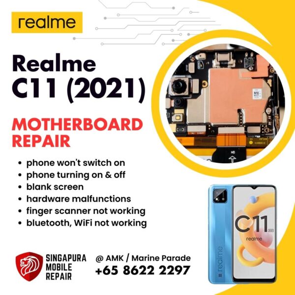 Realme C11 (2021) Can't On Data Recovery Motherboard / Logic Board (IC Chip Replacement / CPU Repair) Cost Singapore