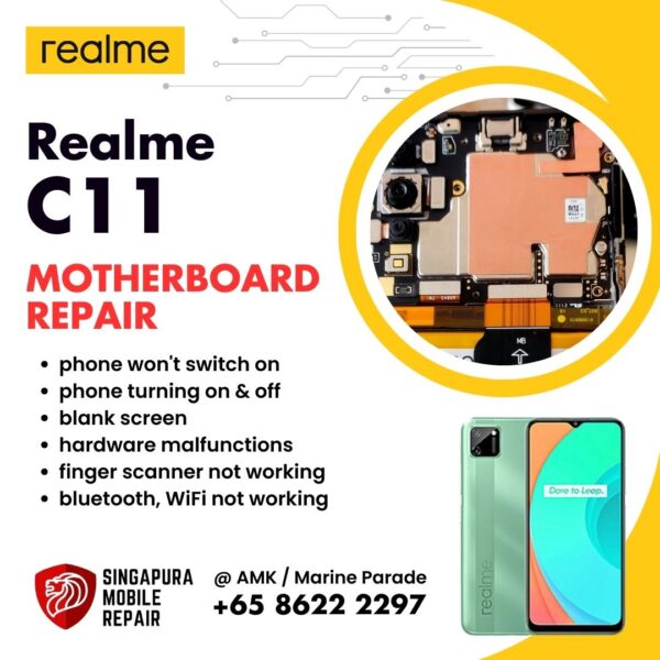 Realme C11 Can't On Data Recovery Motherboard / Logic Board (IC Chip Replacement / CPU Repair) Cost Singapore