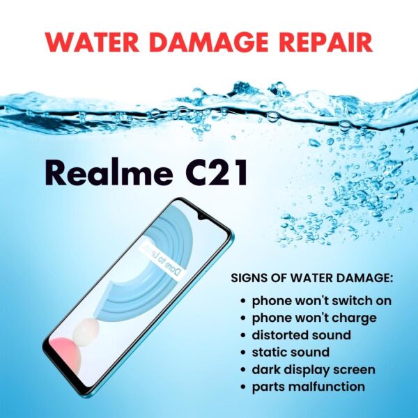 Realme C21 Water Damage Cleaning Service Repair Price Singapore