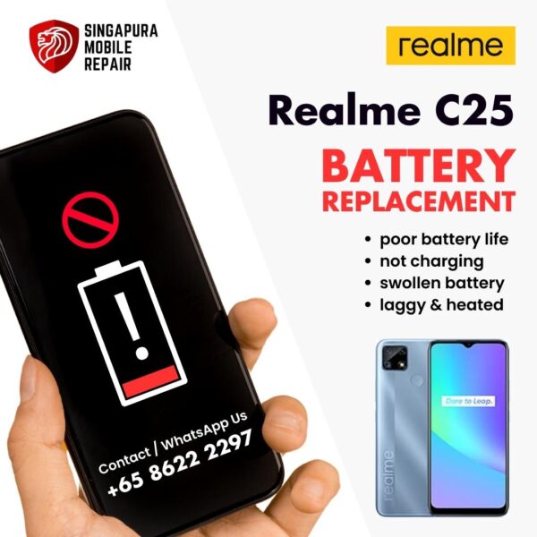 Realme C25 Bloated Battery Replacement Cost Singapore