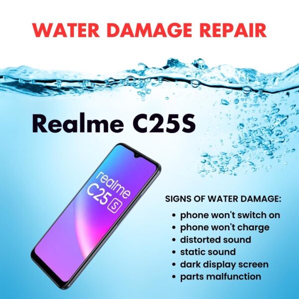 Realme C25S Water Damage Cleaning Service Repair Price Singapore