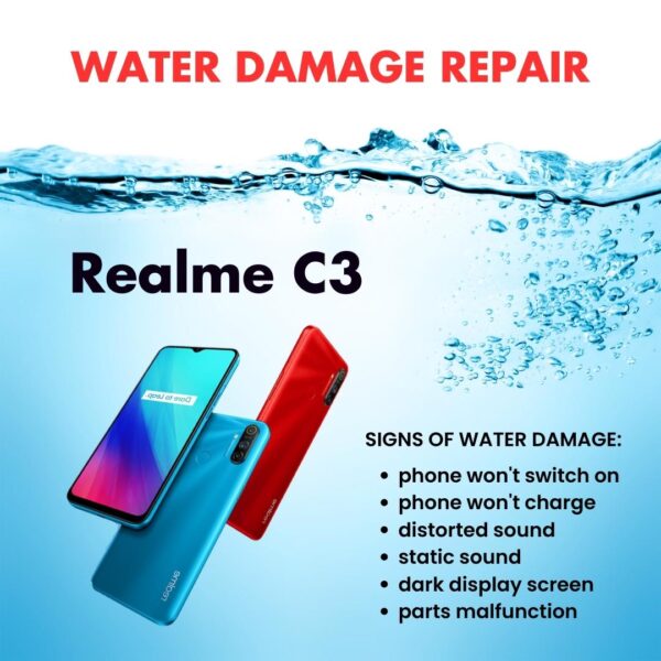 Realme C3 Water Damage Cleaning Service Repair Price Singapore