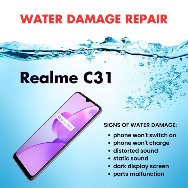 Realme C31 Water Damage Cleaning Service Repair Price Singapore