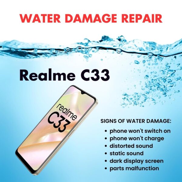 Realme C33 Water Damage Cleaning Service Repair Price Singapore