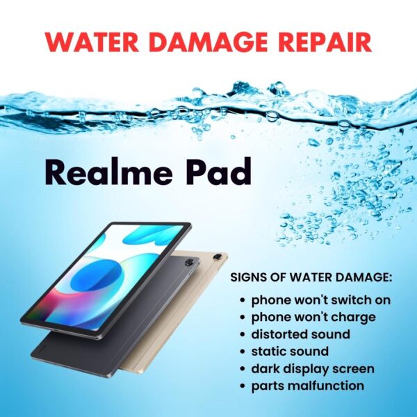 Realme Pad Water Damage Cleaning Service Repair Price Singapore