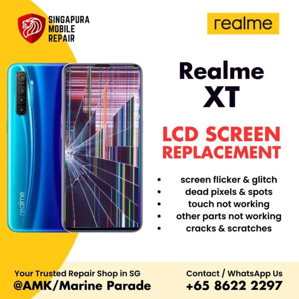 Realme XT Broken LCD Display Screen Replacement Cost Singapore