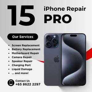 Cheapest iPhone 15 Pro Repair Service Shop Singapore-苹果手机维修中心