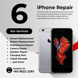 Cheapest iPhone 6 Repair Service Shop Singapore-苹果手机维修中心