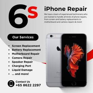 Cheapest iPhone 6S Repair Service Shop Singapore-苹果手机维修中心