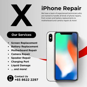 Cheapest iPhone X Repair Service Shop Singapore-苹果手机维修中心