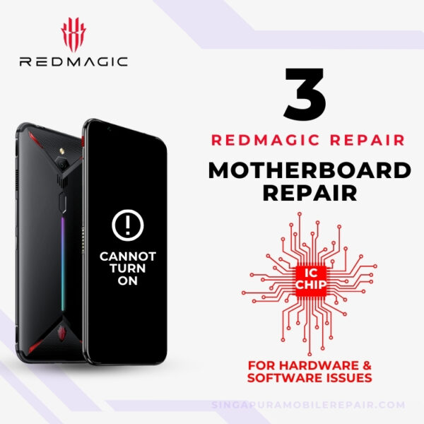 Professional Red Magic 3 Can't On CPU Motherboard Repair Singapore-红魔手机修理中心