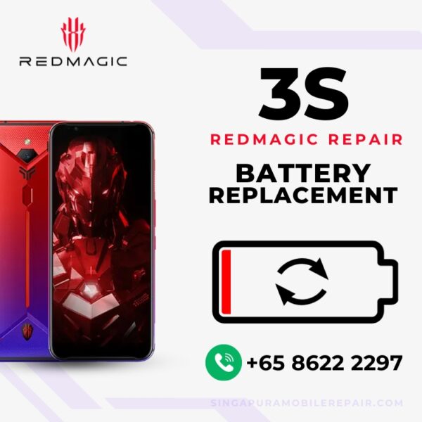 Red Magic 3S Battery Replacement Singapore (Bloated Battery / Can't Charge / Battery Drain)