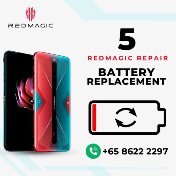 Red Magic 5 Battery Replacement Singapore (Bloated Battery / Can't Charge / Battery Drain)