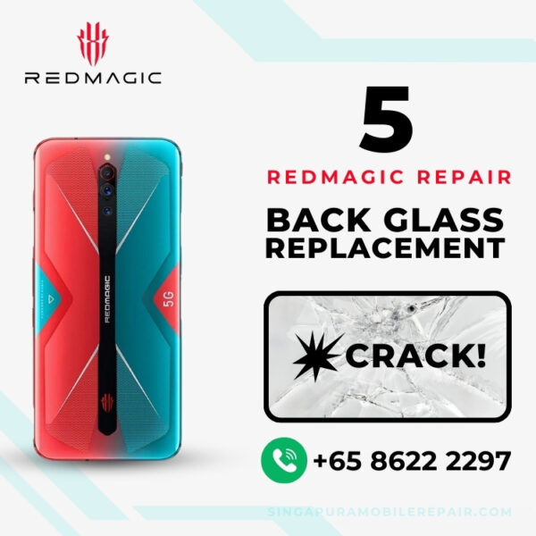 Cheapest Red Magic 5 Cracked Back Cover Replacement Singapore-红魔手机修理中心