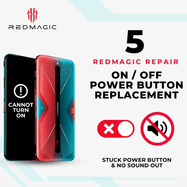 Red Magic 5 On/Off Power Button Replacement Singapore Cost