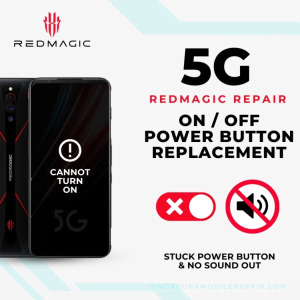 Red Magic 5G On/Off Power Button Replacement Singapore Cost