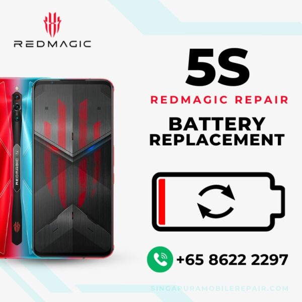 Red Magic 5S Battery Replacement Singapore (Bloated Battery / Can't Charge / Battery Drain)