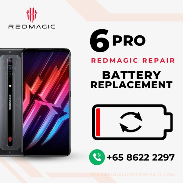 Red Magic 6 Pro Battery Replacement Singapore (Bloated Battery / Can't Charge / Battery Drain)