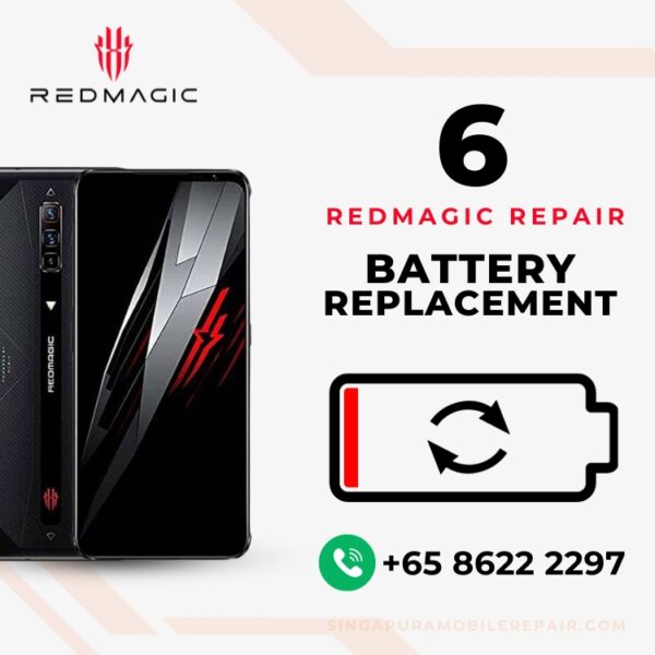 Best Red Magic 9 Pro+ Plus Battery Replacement Center Singapore (Bloated Battery / Can't Charge / Battery Drain)