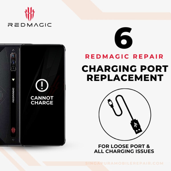 Cheapest Red Magic 9 Pro+ Plus Charging Port Loose / Can't Charge Replacement Center Singapore