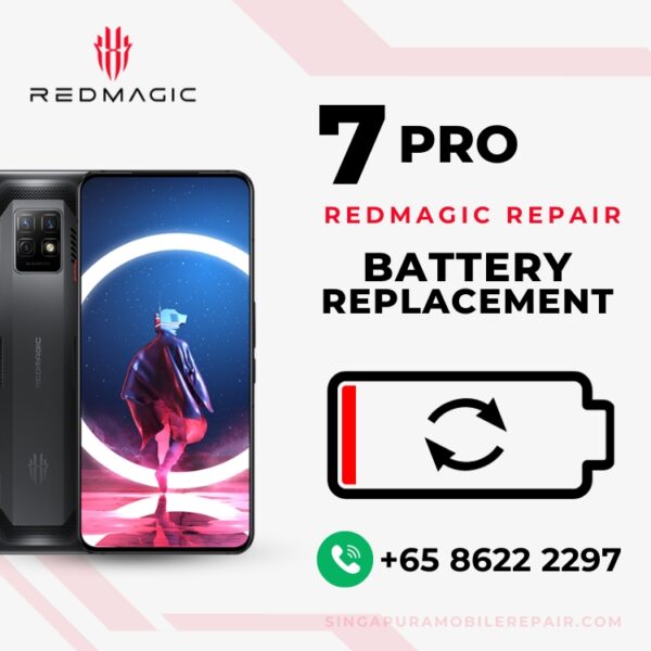 Red Magic 7 Pro Battery Replacement Singapore (Bloated Battery / Can't Charge / Battery Drain)