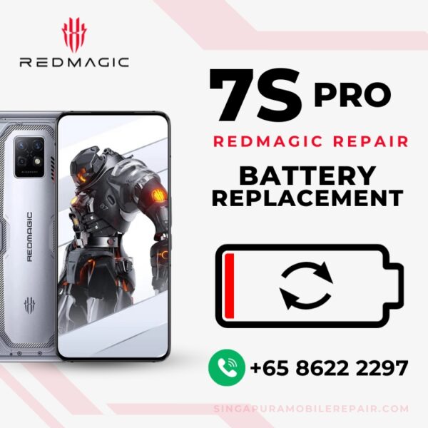 Red Magic 7S Pro Battery Replacement Singapore (Bloated Battery / Can't Charge / Battery Drain)