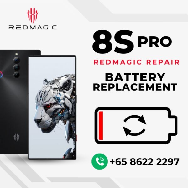 Red Magic 8S Pro Battery Replacement Singapore (Bloated Battery / Can't Charge / Battery Drain)