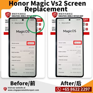 Honor Magic Vs2 External/Small LCD Display Replacement Singapore-荣耀折叠手机修理中心