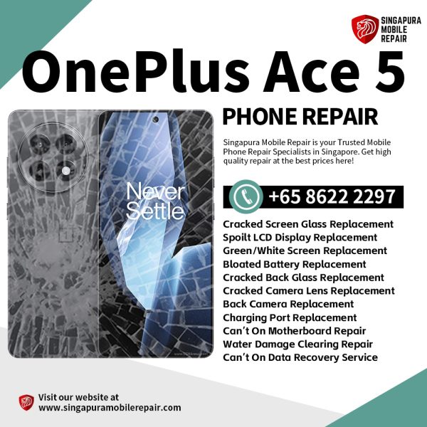 Cheapest OnePlus Ace 5 Phone Repair Service Shop Singapore-一加手机维修中心