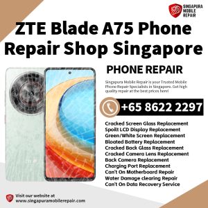 ZTE Blade A75 Repair Shop Singapore-努比亚手机维修中心