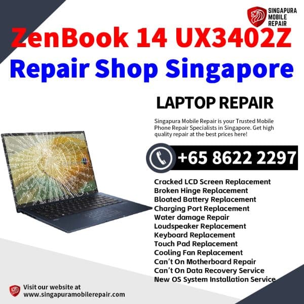 Cheapest Asus ZenBook 14 UX3402Z Laptop Repair Center Shop Singapore