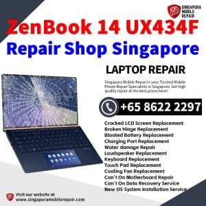 Asus ZenBook 14 UX434F Laptop Repair Singapore-Asus Laptop 修理中心
