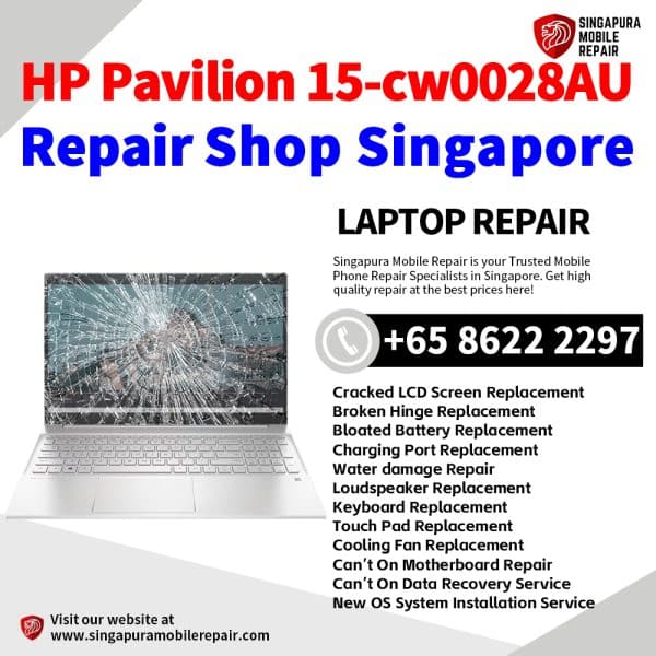 Cheapest HP Pavilion 15-cw0028AU Laptop Repair Center Singapore