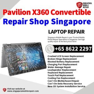 HP Pavilion x360 Convertible Repair Singapore-HP Laptop 修理中心