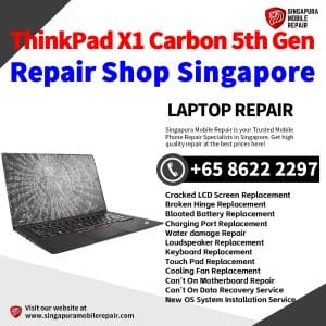 Lenovo ThinkPad X1 Carbon 5th Gen Laptop Repair Singapore-Lenovo Laptop 修理中心