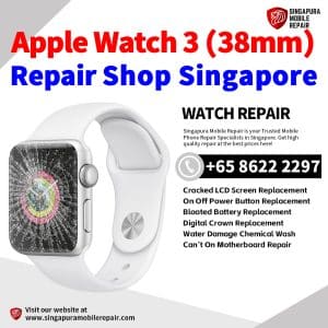 Best iWatch Series 3 (38mm) Repair Shop Singapore-Apple Watch 修理中心