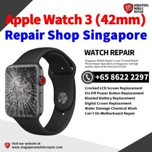 Best iWatch Series 3 (42mm) Repair Shop Singapore-Apple Watch 修理中心