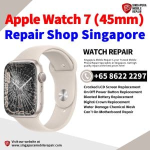Best iWatch Series 7 (45mm) Repair Shop Singapore-Apple Watch 修理中心