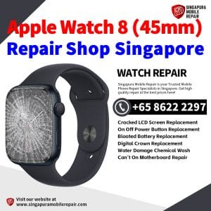 Best iWatch 8 (45mm) Repair Shop Singapore-Apple Watch 修理中心