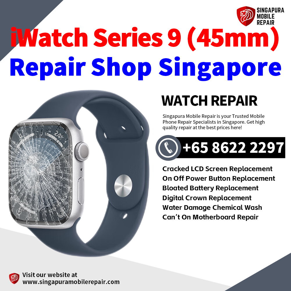 Cheapest Best Apple Watch Series 9 (45mm) Repair Service Center Shop Singapore