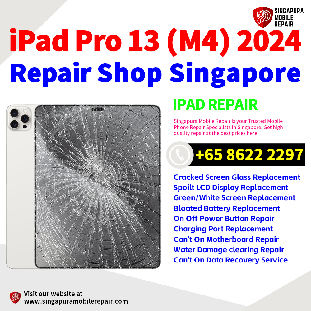 Cheapest Best iPad Pro 13 (M4) 2024 Repair Service Center Shop Singapore